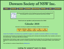 Tablet Screenshot of dowsingaustralia.com